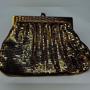 1940-50s Mesh Whiting & Davis Hand Bag w/ Mirror​​​